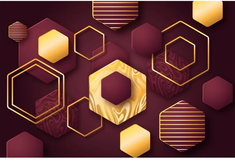 Seytex 3d Bordo Gold Duvar Kağıdı ölçüye özel duvar kağıdı