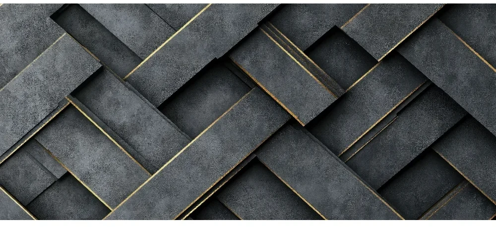 Seytex 3d Siyah Gold Örme Duvar Kağıdı ölçüye özel duvar kağıdı