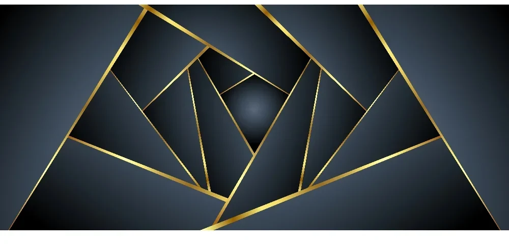 Seytex 3d Antrasit Gold Duvar Kağıdı ölçüye özel duvar kağıdı