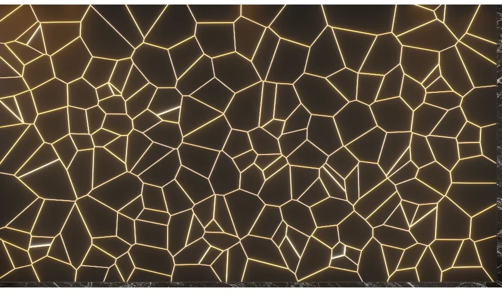 Seytex 3d Işıklı Gold Desenli Duvar Kağıdı ölçüye özel duvar kağıdı