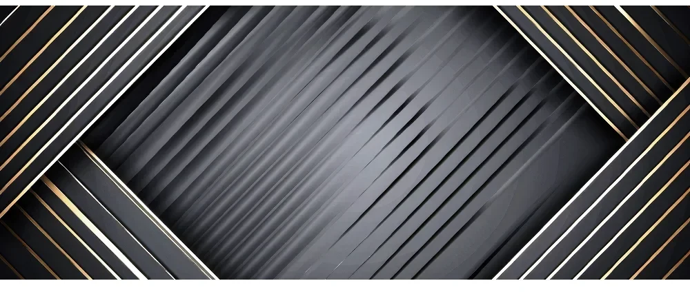 Seytex 3d Siyah Gold Çizgili Duvar Kağıdı