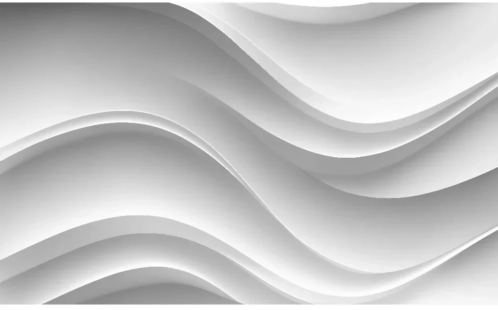 Seytex 3d Beyaz Dalgalı Duvar Kağıdı