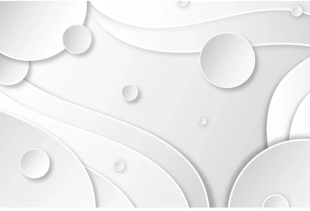 Seytex 3d Beyaz Baloncuklu Duvar Kağıdı