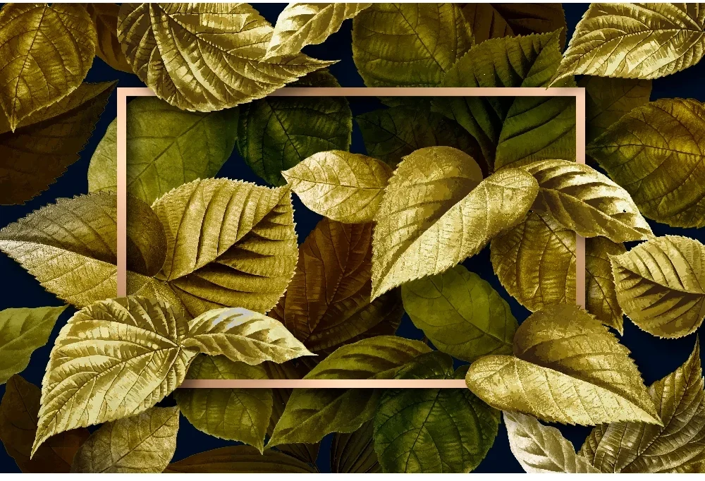 Seytex Gold Çerçeveli Çiçekli Duvar Kağıdı ölçüye özel duvar kağıdı