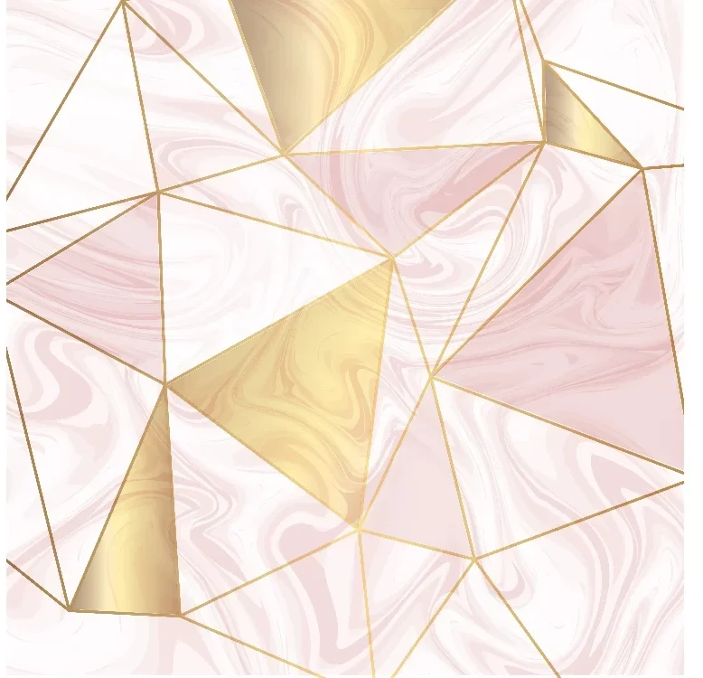 Seytex Pembe Gold Çizgili Duvar Kağıdı ölçüye özel duvar kağıdı