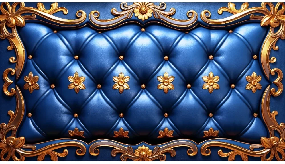 Seytex Mavi Pofuduk Duvar Kağıdı ölçüye özel duvar kağıdı