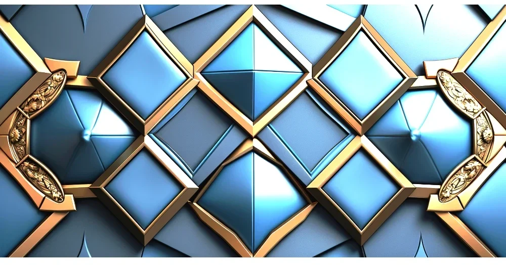 Seytex Mavi Gold Duvar Kağıdı ölçüye özel duvar kağıdı