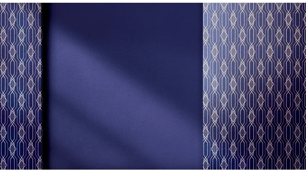 Seytex Mavi Gold Desenli Duvar Kağıdı