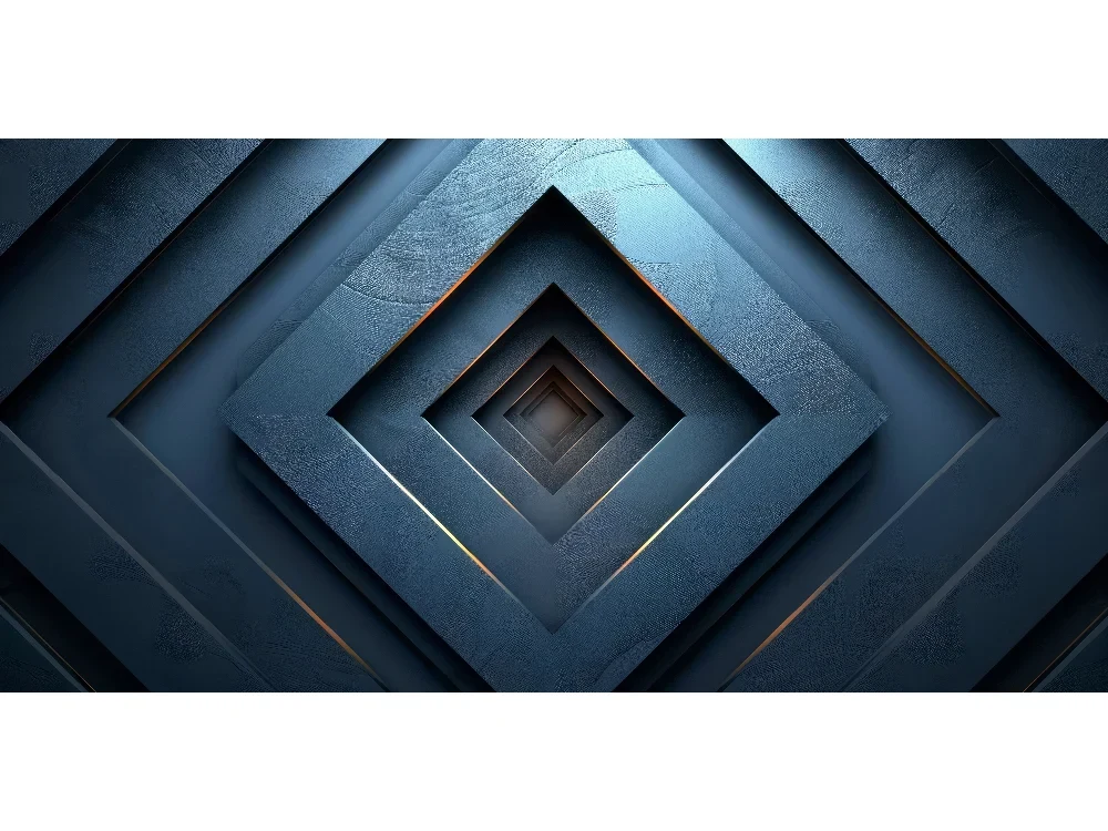 Seytex 3d Mavi Katmanlı Mermer Duvar Kağıdı