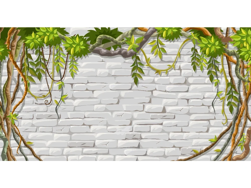 Seytex TT0013 Seytex Sarmaşık Beyaz Taş Duvar Kağıdı tekstil duvar kağıdı