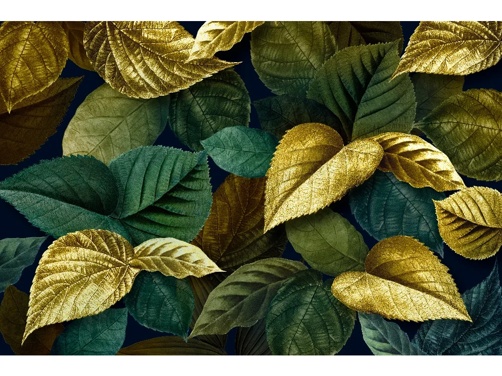 Seytex ÇM-027 Seytex Gold Yaprak Duvar Kağıdı tekstil duvar kağıdı