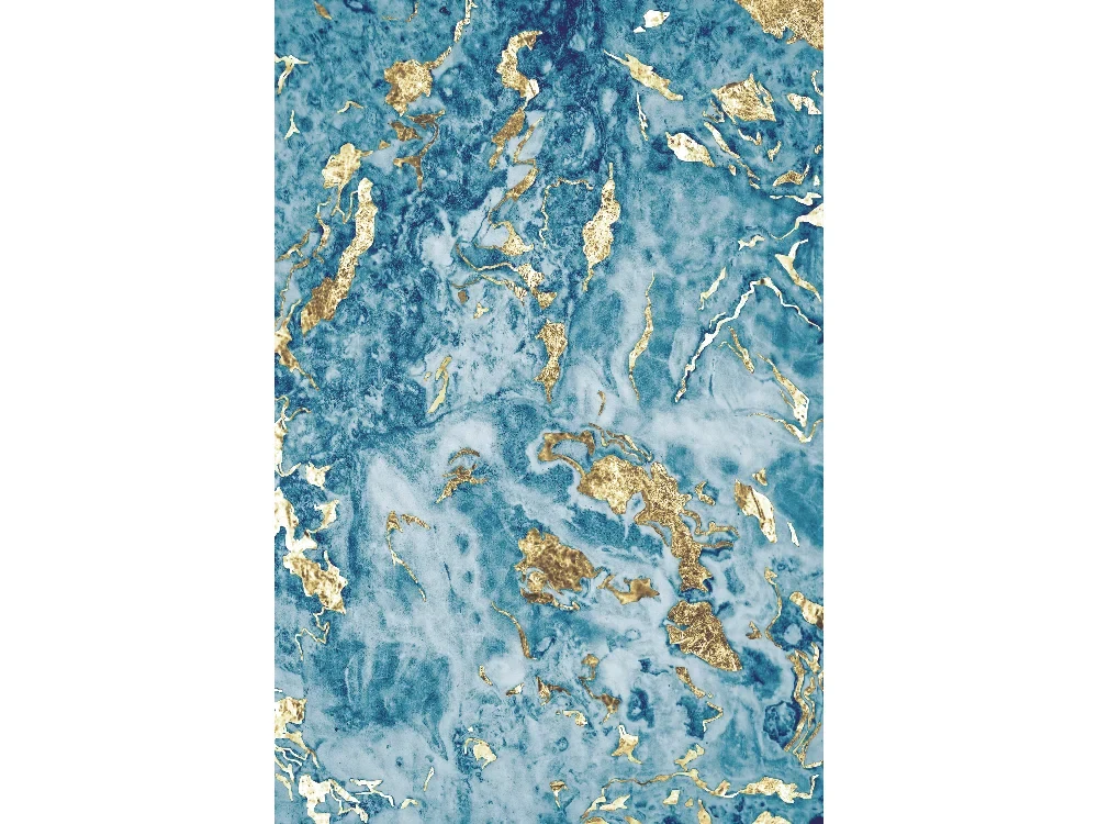 Seytex MD007 Seytex Mavi Gold Detay Duvar Kağıdı tekstil duvar kağıdı