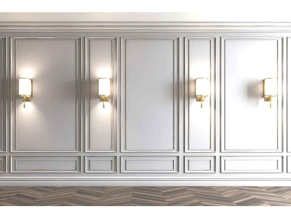 Seytex CS-019 Seytex Sütun Beyaz Lambalı Duvar Kağıdı tekstil duvar kağıdı