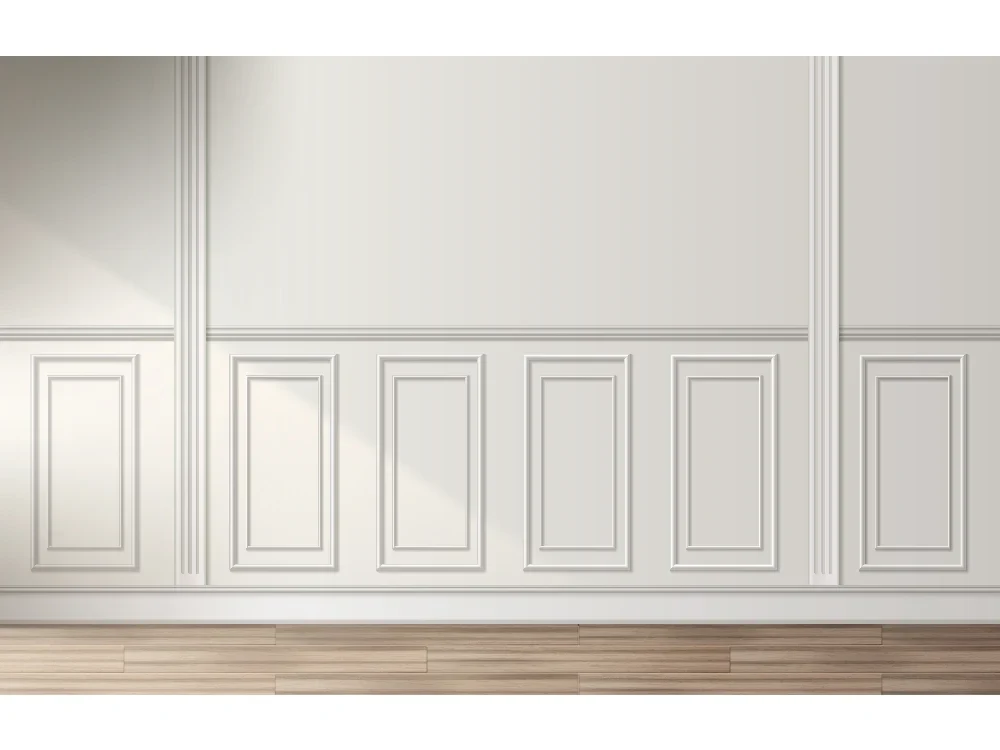 Seytex CS-026 Seytex Beyaz Çerçeveli Duvar Kağıdı tekstil duvar kağıdı