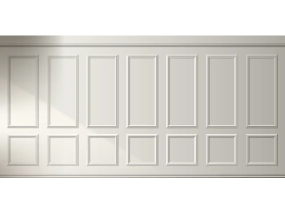 Seytex CS-027 Seytex Beyaz Çerçeveli Duvar Kağıdı tekstil duvar kağıdı