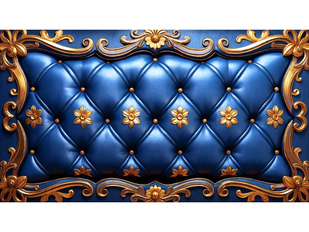 Seytex YO009 Seytex Mavi Pofuduk Duvar Kağıdı tekstil duvar kağıdı