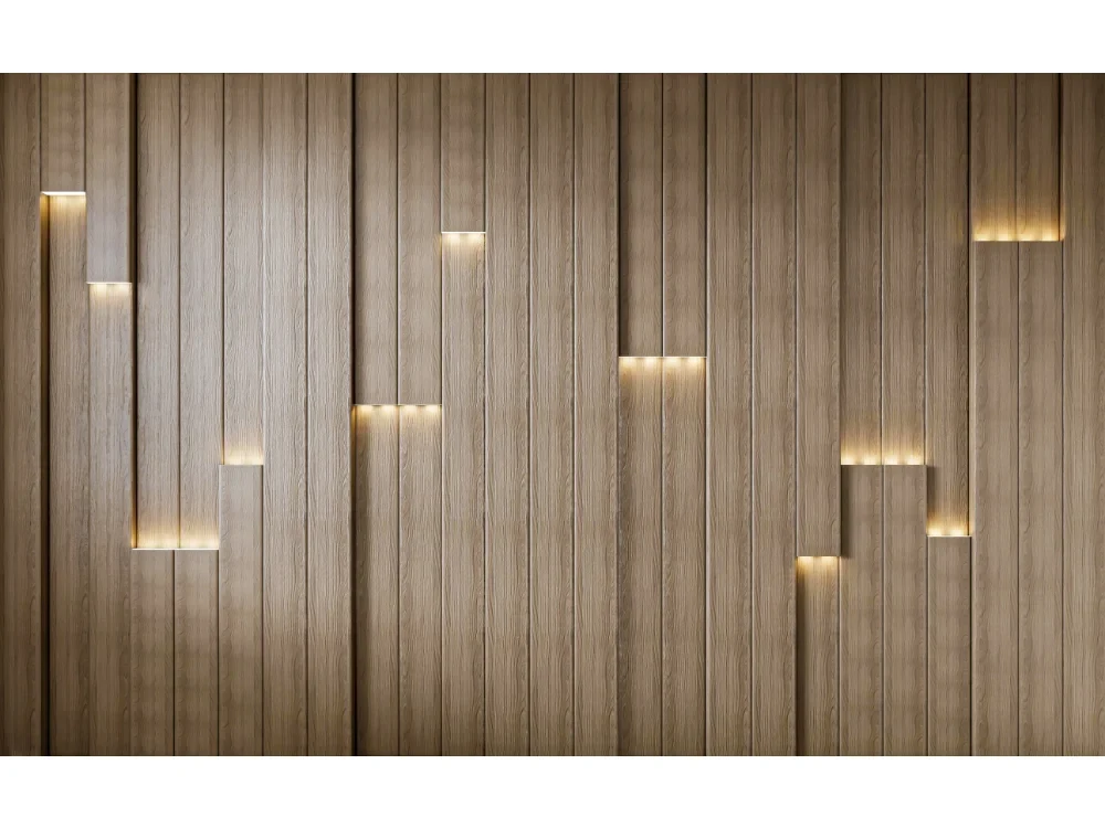 Seytex TP024 Seytex Işıklı Lambiri Ahşap Duvar Kağıdı tekstil duvar kağıdı