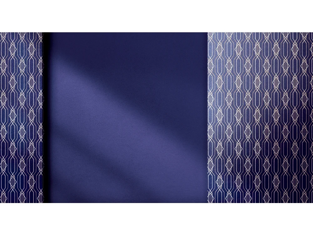 Seytex TP042 Seytex Mavi Gold Desenli Duvar Kağıdı tekstil duvar kağıdı