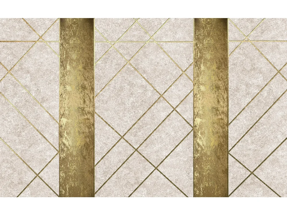 Seytex TP053 Seytex Çizgili Gold Duvar Kağıdı tekstil duvar kağıdı