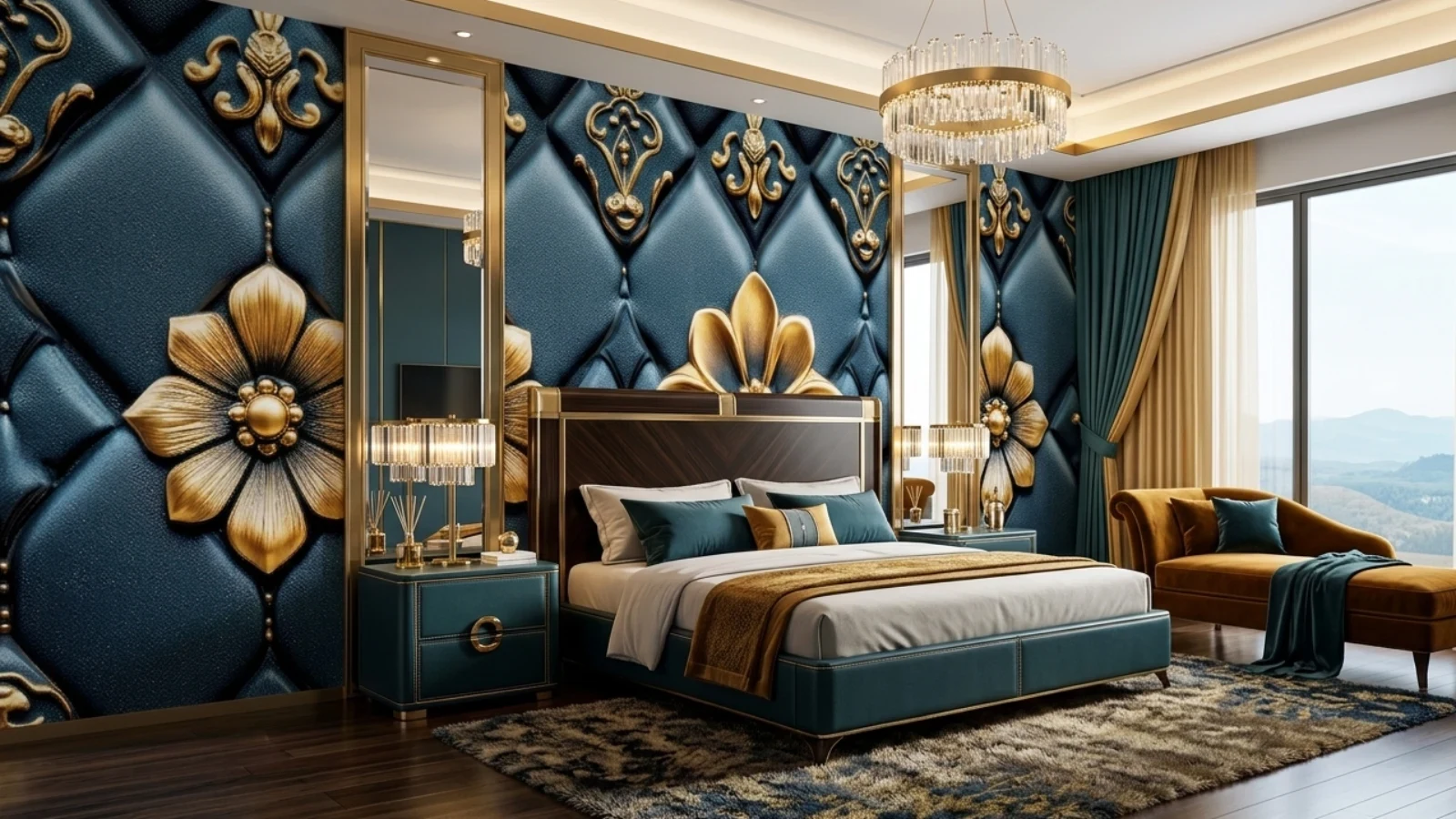 Yatak Odası Modeli Duvar Kağıtları uygulama örneği